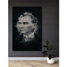 Teona Ahşap Gazi Mustafa Kemal Atatürk Imza ve Tarih Ahşap Dekoratif Ev,antre,salon,ofis,mutfak Tablo