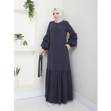 Moda Esre Esre Giyim Tesettür Medine Ipeği Büzgülü