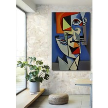 Teona Ahşap Modern Sanat Kübizm Görünümlü Ahşap Dekoratif Ev,antre,salon,ofis,mutfak,yatak Odası Tablo