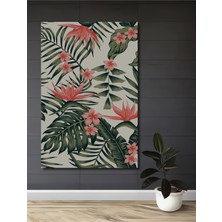Teona Ahşap Tropikal Cennet Yaprakları ve Çiçekleri Ahşap Dekoratif Ev,antre,salon,ofis,mutfak,yatak Odası Tablo