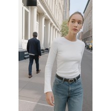 Butik Kadın Ispanyol Kol Basic Bluz – Uzun Kollu Slim Fit Günlük Bluz