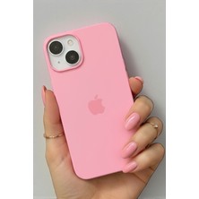 Pronorth IPhone 13 - 14 Uyumlu Kılıf Logolu Soft Yumuşak Içi Kadife Silikon Kapak