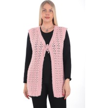 Kadın Triko Çeyizlik Yelek Kelebek Model