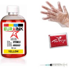 Eurink Epson Ecotank L220 Yazıcı Uyumlu Mürekkep Yellow 50 ml (664)