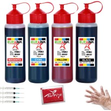 Eurink Canon Pixma G1410 Tanklı Yazıcı Uyumlu Mürekkep Seti 4 x 500 ml
