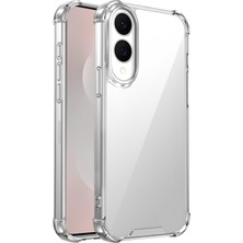 Teknomoda Samsung Galaxy 25 Edge Anti Şok Darbe Emici Şeffaf Silikon Kılıf