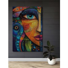 Teona Ahşap Gızemlı Yüz Mozaik Sanat Ahşap Dekoratif Ev,antre,salon,ofis,mutfak,yatak Odası Tablo
