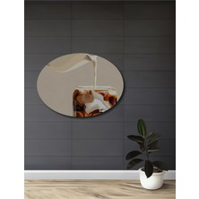 Teona Ahşap Buzlu Kahve Sanatı Yağlı Boya Görünümlü Dekoratif Ahşap Ev,antre,ofis,mutfak,yatak Odası Tablo