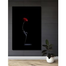 Teona Ahşap Kızıl Gül Yağlı Boya Görünümlü Ahşap Dekoratif Ev,antre,salon,ofis,mutfak,yatak Odası Tablo