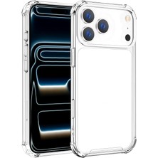 Teknomoda Apple iPhone 17 Pro Anti Şok Darbe Emici Şeffaf Silikon Kılıf