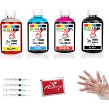 Eurink Canon Pixma G3411 Tanklı Yazıcı Uyumlu Mürekkep Seti 4 x 50 ml