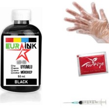 Eurink Canon IP2850 Yazıcı Uyumlu Mürekkep Siyah 50 ml (545-546)