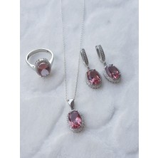 Canka Sultanit Taşlı Gümüş Set
