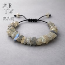 Taş Rüyası Labradorit Kırık Taş Örme Bileklik