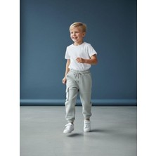 Zekids Erkek Çocuk Beli Paçası Lastikli Kargo Cepli Eşofman Alt