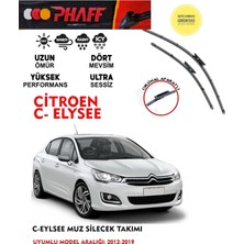 Phaff Citroen C Elysee Silgeç Sileceği Takımı 2014 Model Araca Özel Aparat