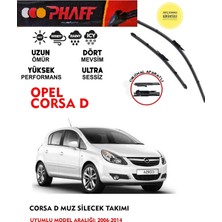 Phaff Opel Corsa D Ön Silgeç Sileceği Takımı 2006-2014 Model Arası Araca Özel