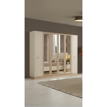 Aydınev Paşabahçe Mdf 6 Kapılı Dolap