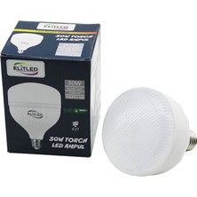 Ayder Timya ELİTLED EL-02 12/30 30W TORCH LED BULB AMPUL BEYAZ - 6400K E27 3300 LÜMEN 20.000 SAAT ÖMÜR (Timya/Go1395)  205187