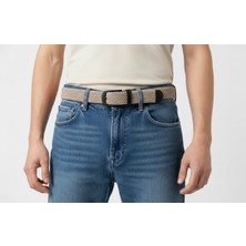 Elastik Örgü Unisex Kemer Taş