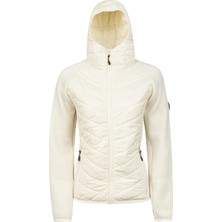 2AS Lisa Kadın Kapşonlu Tam Fermuarlı Sweat Ekru