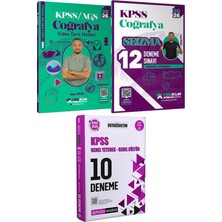 Yediiklim Yayınları 2026 Kpss Atölye Serisi Coğrafya Video Ders Notları ve Seizma 12 Deneme - 2026 Kpss Ortaöğretim Çözümlü 10 Deneme
