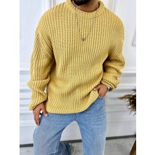 Elku Moda Oversize Kazak Bol Kesim Tüylenmeyen Salaş Triko Kazak