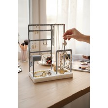 Takı Organizer-10 Bölmeli Takı Standı-Çift Renkli En Kullanışlı Takı