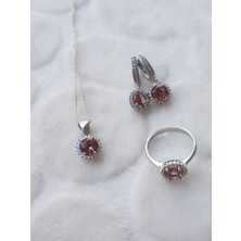 Canka Sultanit Taşlı Gümüş Set