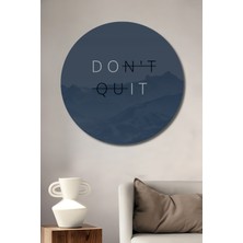 Teona Ahşap Ilham Verici Yazı Tasarımlı Ahşap Tablo Yuvarlak Duvar Tablosu