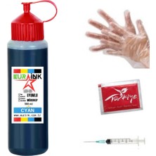 Eurink Brother DCP-J105 Yazıcı Uyumlu Mürekkep Cyan 500 ml