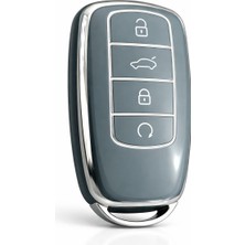 Barkas Elektronik Chery Tiggo 8 Pro Omoda 5 Tiggo 7 Avantgarde Jaaeco Nano Anahtar Kılıfı Gri Gümüş