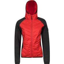 2AS Lisa Kadın Kapşonlu Tam Fermuarlı Sweat Kırmızı