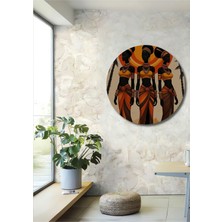 Teona Ahşap Afrika Güzelleri Yağlı Boya Görünümlü Dekoratif Ahşap Ev,antre,salon,ofis,mutfak,yatak Odası Tablo