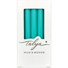 Talya Mum & Mühür Turkuaz Yeşil Mühür Mumu 10 Çubuk