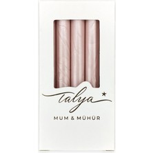 Talya Mum & Mühür Şampanya Rengi Mühür Mumu 10 Çubuk