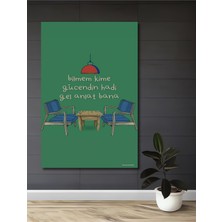 Teona Ahşap Sulu Boya Görünümlü Sohbet Köşesi Ahşap Dekoratif Ev,antre,salon,ofis,mutfak,yatak Odası Tablo