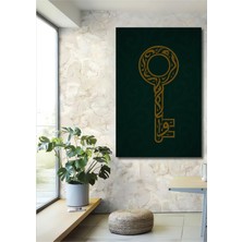 Teona Ahşap Altın Islami Hat Yazısı Anahtar Ahşap Dekoratif Ev,antre,salon,ofis,mutfak,yatak Odası Tablo