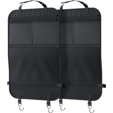 Lionstrong Siyah Su Geçirmez Çocuk Arka Koltuk Düzenleyici, Büyük Çanta, Evrensel Uyum, 2'li