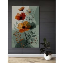 Teona Ahşap Canlı Renkler Sulu Boya Görünümlü Çiçek Ev,antre,salon,ofis,mutfak Tablosu Ahşap Dekoratif