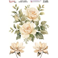 E Hobici Pirinç Dekopaj Kağıdı 30X42CM PT-1786