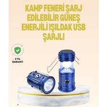 Khi-Zai Katlanabilir USB Çıkışlı Kamp Feneri – Şarj Edilebilir, Dayanıklı ve Çok Fonksiyonlu