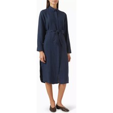 Derek Rose Sicily Keten Gömlek Elbise Kemerli & Rahat Yaz Şıklığı