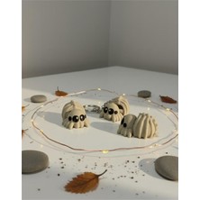 Hareketli Yavru Örümcek 1 Adet Anahtarlık - Çanta Süsü, Charm, Hediyelik, Figür, dekorasyon, aksesuar, süs Nycruin3D