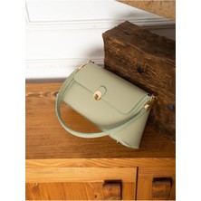 Kadın Gold Detay Kol ve Omuz Çanta Mint Yeşili