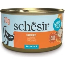 Schesir Sos Içinde Sardalyalı Yetişkin Konserve Kedi Maması 1 Adet 70 gr