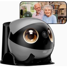 Enabot Ebo Air 2 Plus 3k Gözetim Kamerası, Yapay Zekalı Mobil Robot, 2 Yönlü Ses, Gece Görüşü