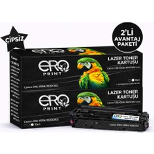 Ero Print Canon CRG 055H Siyah Muadil Toner - 7500 Sayfalık Çipsiz Toner - 2'li Avantaj Paket
