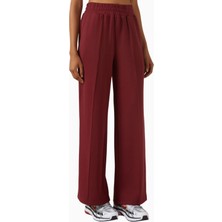 Varley Doublesoft® Wide-Leg, Bordo Rahat ve Şık Günlük Eşofman Altı