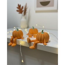 Oturan Minyatür Bal Kabağı Figürü 1 ADET - Hediyelik Biblo, Figür, Aksesuar, Dekorasyon, Oyuncak, Nycruin3D